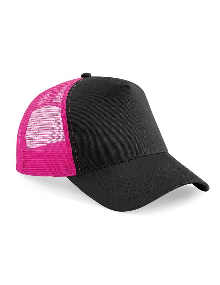 casquette noire et rose style base ball filet casquette noire et rose style base ball filet